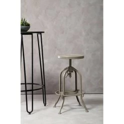 Gator Champagne Finish Adjustable Stool -Lifestyle Haven Shop noosa co dining gator champagne finish adjustable stool house of isabella uk 42933917843763