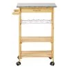 Glenn Pinewood Large Kitchen Trolley