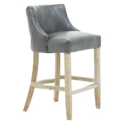 Kensington Townhouse Grey Hevea Bar Chair