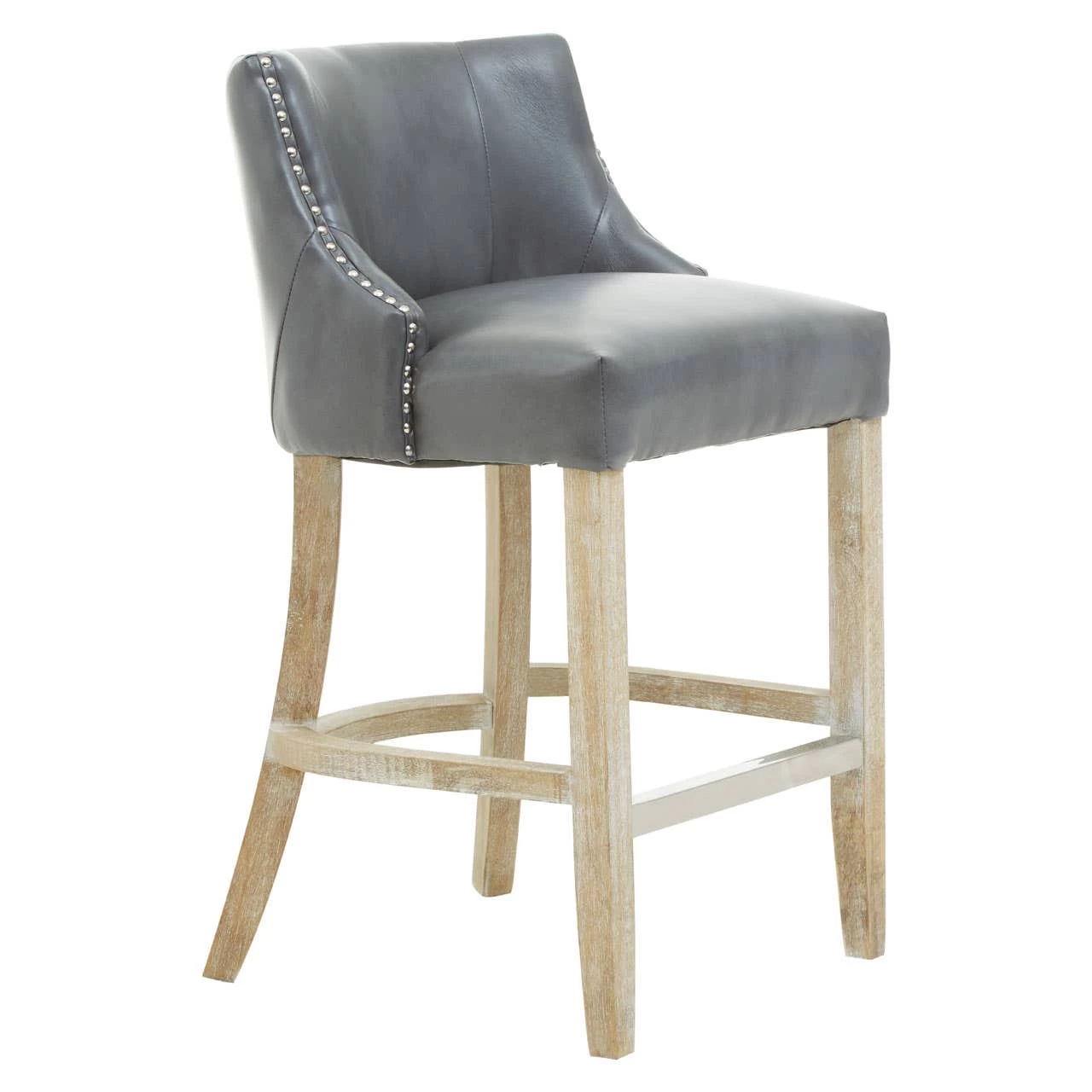 Kensington Townhouse Grey Hevea Bar Chair 1 Kensington Townhouse Grey Hevea Bar Chair