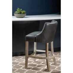 Kensington Townhouse Grey Hevea Bar Chair 14 Kensington Townhouse Grey Hevea Bar Chair -Lifestyle Haven Shop noosa co dining kensington townhouse grey hevea bar chair house of isabella uk 42937658016051