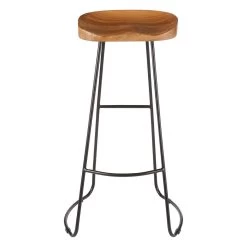 Nandri Acacia Wood Bar Stool