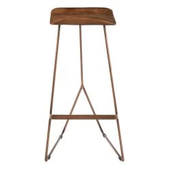 Nandri Leather Bar Stool
