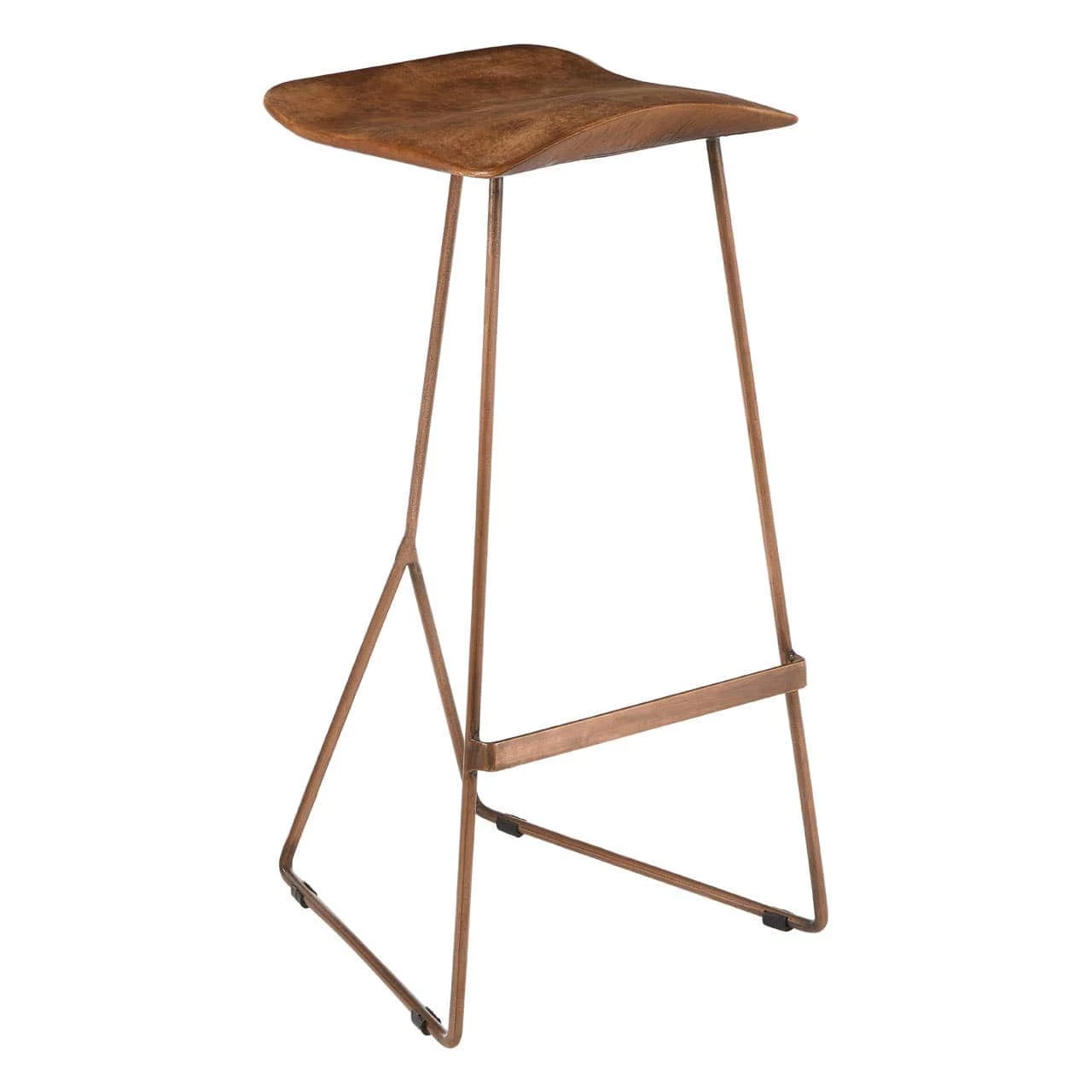 Nandri Leather Bar Stool 2 Nandri Leather Bar Stool - Image 2