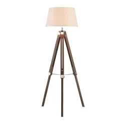 Brown Bailey Tripod Floor Lamp - 144Cm