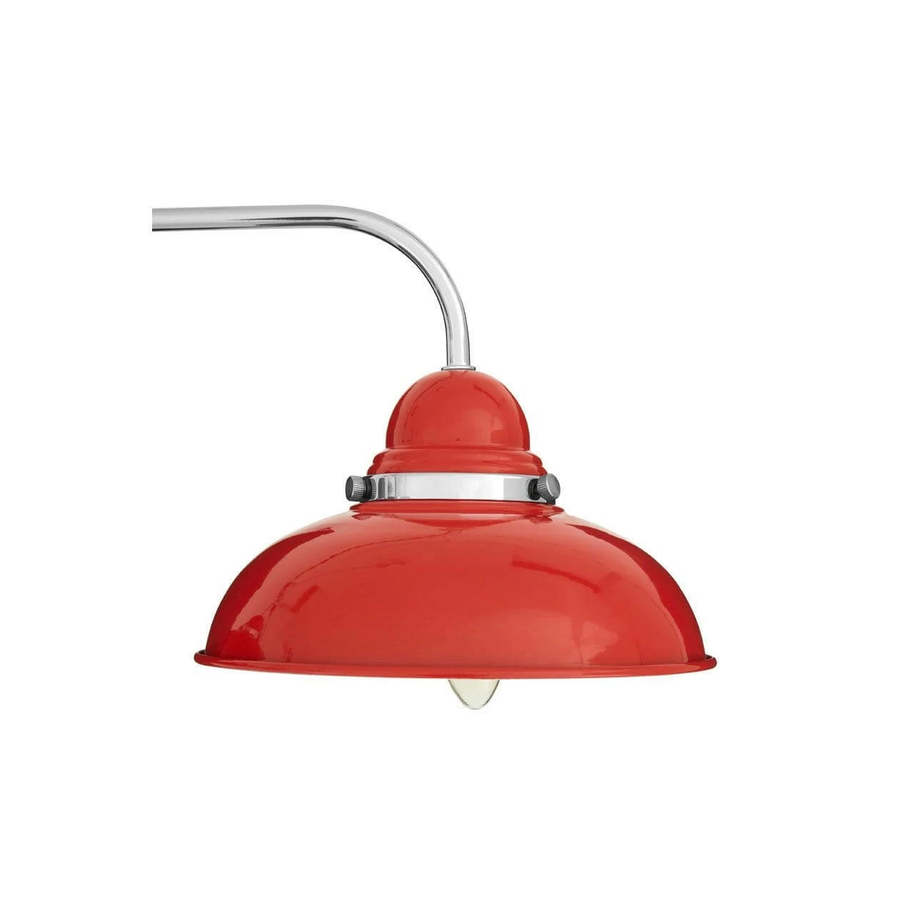 Conrad Red And Chrome 3 Light Pendant Light 3 Conrad Red And Chrome 3 Light Pendant Light - Image 3