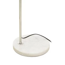Karter Floor Chrome Finish Lamp With White Base -Lifestyle Haven Shop noosa co lighting karter floor chrome finish lamp with white base house of isabella uk 42936833311027
