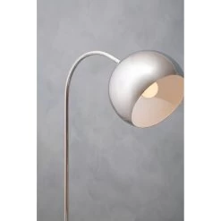 Karter Floor Chrome Finish Lamp With White Base -Lifestyle Haven Shop noosa co lighting karter floor chrome finish lamp with white base house of isabella uk 42936833409331
