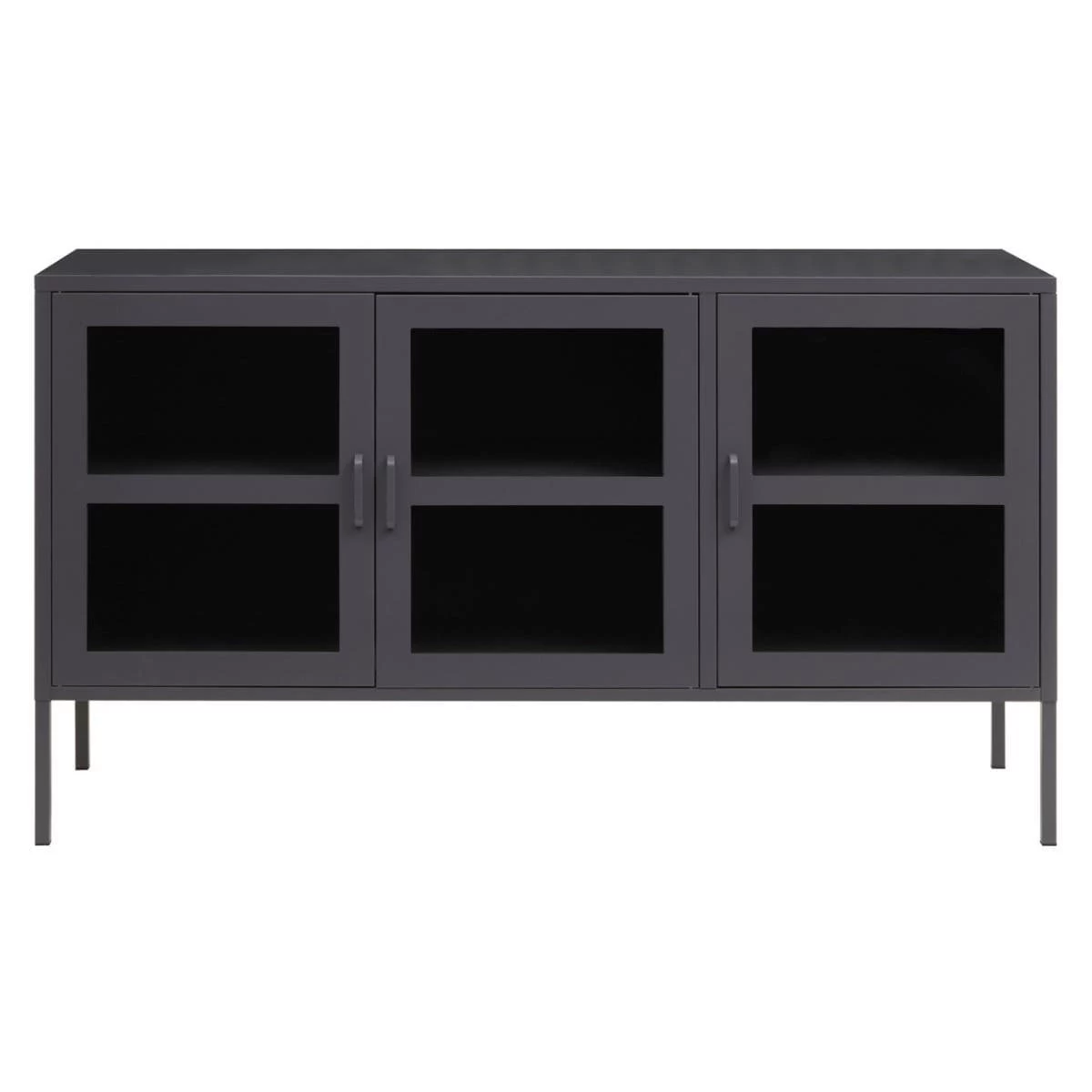 Acier Three Door Grey Sideboard 1 Acier Three Door Grey Sideboard
