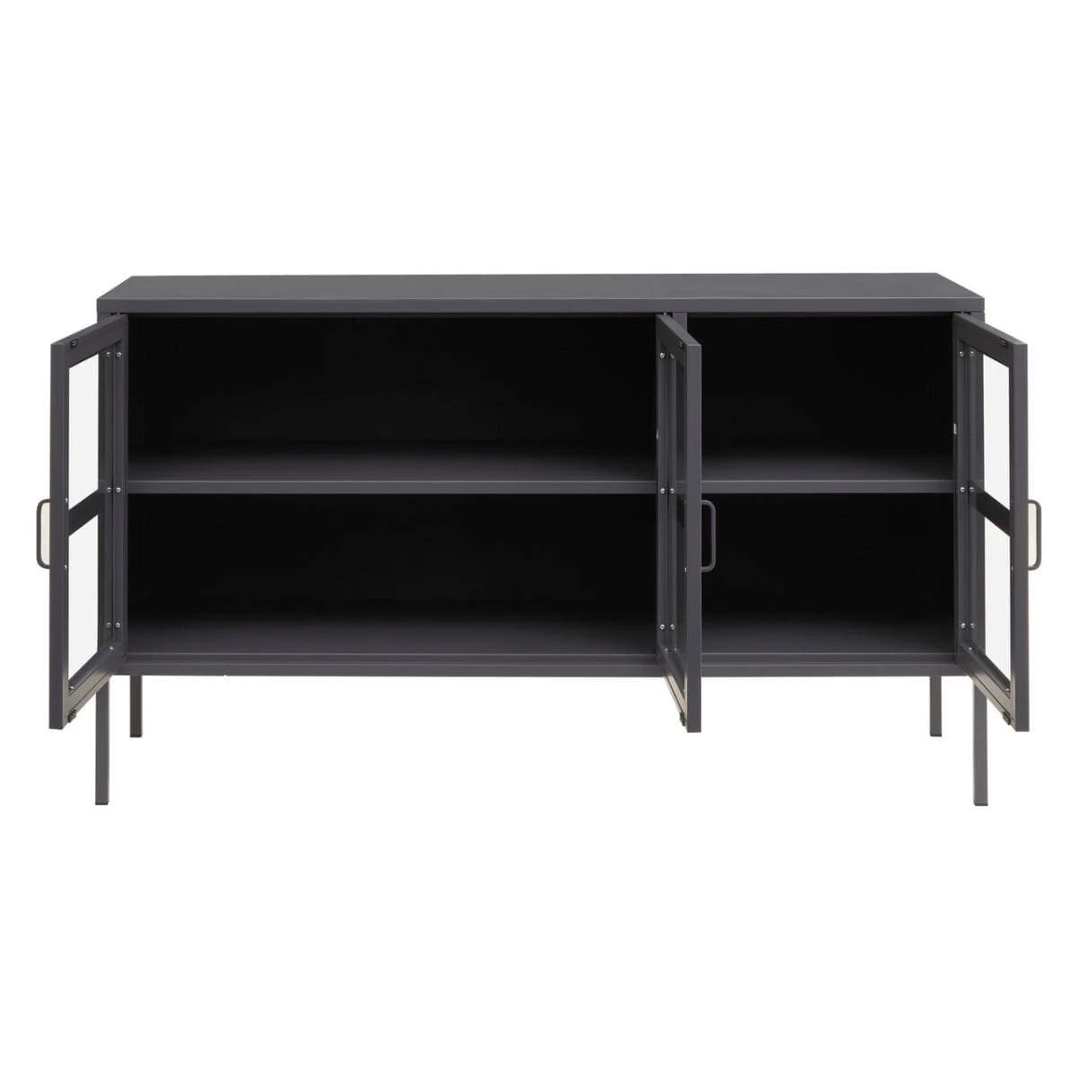 Acier Three Door Grey Sideboard 2 Acier Three Door Grey Sideboard - Image 2