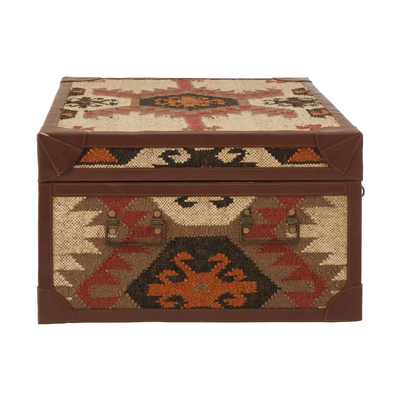 Aztec Multi Print Coffee Table Trunk 3 Aztec Multi Print Coffee Table Trunk - Image 3