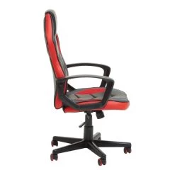 Black And Red Pu Home Office Chair -Lifestyle Haven Shop noosa co living black and red pu home office chair house of isabella uk 42934049866035