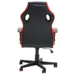 Black And Red Pu Home Office Chair -Lifestyle Haven Shop noosa co living black and red pu home office chair house of isabella uk 42934049898803