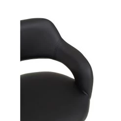 Black Pu Home Office Chair With Curved Back 11 Black Pu Home Office Chair With Curved Back -Lifestyle Haven Shop noosa co living black pu home office chair with curved back house of isabella uk 42934016278835