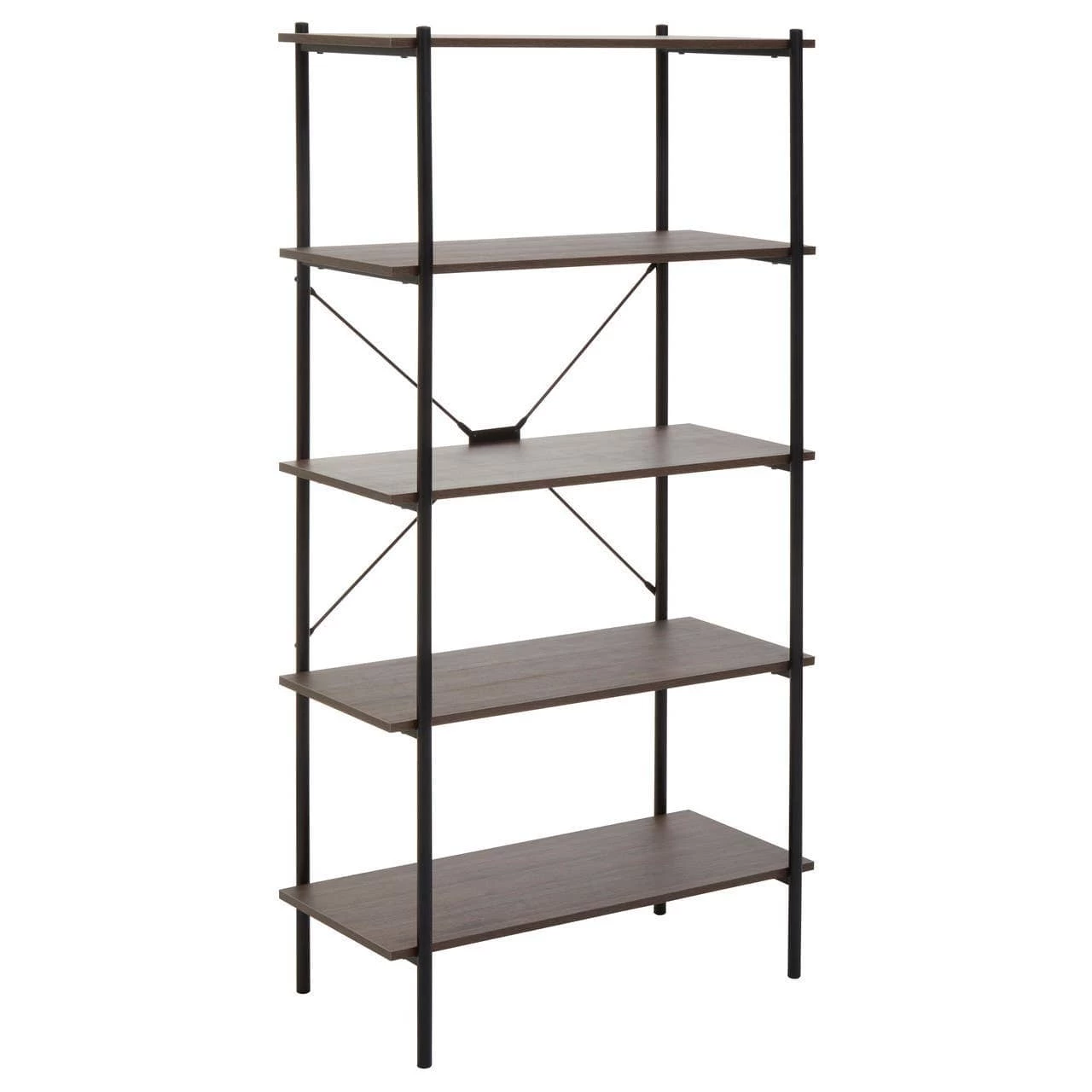 Bradbury Five Tier Dark Oak Shelf Unit 1 Bradbury Five Tier Dark Oak Shelf Unit