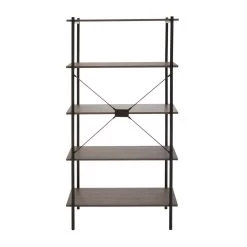Bradbury Five Tier Dark Oak Shelf Unit 16 Bradbury Five Tier Dark Oak Shelf Unit -Lifestyle Haven Shop noosa co living bradbury five tier dark oak shelf unit house of isabella uk 42934124773683