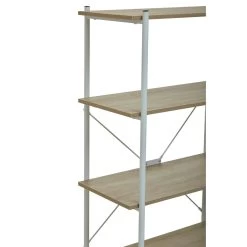 Bradbury Five Tier Natural Oak Shelf Unit -Lifestyle Haven Shop noosa co living bradbury five tier natural oak shelf unit house of isabella uk 42934130278707
