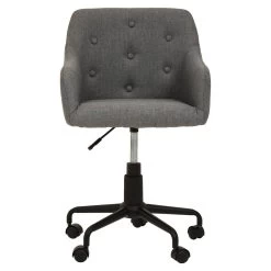 Brent Tufted Grey And Black Home Office Chair -Lifestyle Haven Shop noosa co living brent tufted grey and black home office chair house of isabella uk 42934615081267