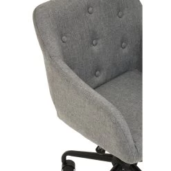 Brent Tufted Grey And Black Home Office Chair -Lifestyle Haven Shop noosa co living brent tufted grey and black home office chair house of isabella uk 42934615212339