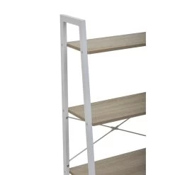 Cadburly Four Tier Natural Oak Veneer Ladder Shelf Unit -Lifestyle Haven Shop noosa co living cadburly four tier natural oak veneer ladder shelf unit house of isabella uk 31006314987574