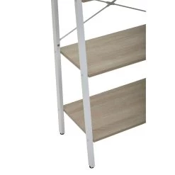 Cadburly Four Tier Natural Oak Veneer Ladder Shelf Unit -Lifestyle Haven Shop noosa co living cadburly four tier natural oak veneer ladder shelf unit house of isabella uk 31006315085878