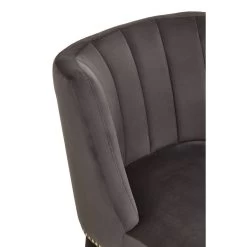 Doucet Stone Grey Chair With Black Legs -Lifestyle Haven Shop noosa co living doucet stone grey chair with black legs house of isabella uk 42938905002291