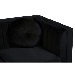 Farah 2 Seat Black Velvet Sofa 12 Farah 2 Seat Black Velvet Sofa -Lifestyle Haven Shop noosa co living farah 2 seat black velvet sofa house of isabella uk 42933401878835