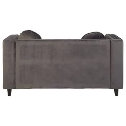 Farah 2 Seat Grey Velvet Sofa -Lifestyle Haven Shop noosa co living farah 2 seat grey velvet sofa house of isabella uk 42933403812147