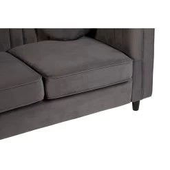 Farah 2 Seat Grey Velvet Sofa -Lifestyle Haven Shop noosa co living farah 2 seat grey velvet sofa house of isabella uk 42933403910451
