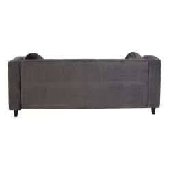 Farah 3 Seat Grey Velvet Sofa -Lifestyle Haven Shop noosa co living farah 3 seat grey velvet sofa house of isabella uk 42933407056179
