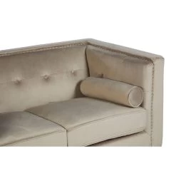 Felisa 2 Seat Mink Velvet Sofa -Lifestyle Haven Shop noosa co living felisa 2 seat mink velvet sofa house of isabella uk 42933422948659