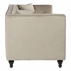 Ferris Mink Velvet 3 Seat Sofa -Lifestyle Haven Shop noosa co living ferris mink velvet 3 seat sofa house of isabella uk 42933442314547