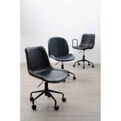 Forbes Black Home Office Chair -Lifestyle Haven Shop noosa co living forbes black home office chair house of isabella uk 42934191161651