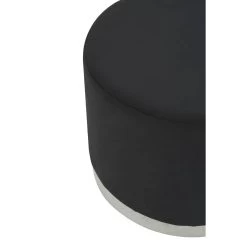 Hagen Black And Silver Round Stool 8 Hagen Black And Silver Round Stool -Lifestyle Haven Shop noosa co living hagen black and silver round stool house of isabella uk 42941324263731
