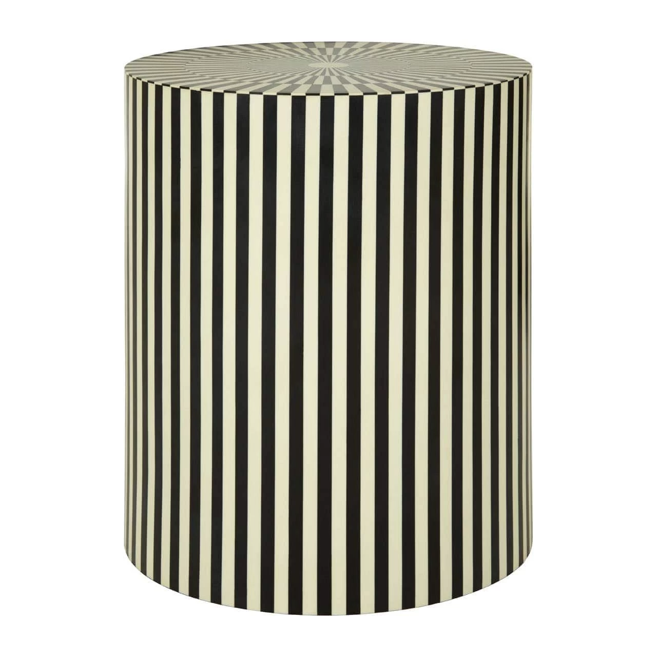 Hassa Ivory / Black Cylinder Stool 1 Hassa Ivory / Black Cylinder Stool