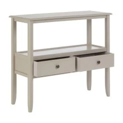 Heritage 2 Drawers Grey Console Table -Lifestyle Haven Shop noosa co living heritage 2 drawers grey console table house of isabella uk 42932839776563