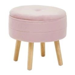 Ivy Pink Velvet Stool -Lifestyle Haven Shop noosa co living ivy pink velvet stool house of isabella uk 31006279368758