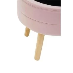 Ivy Pink Velvet Stool -Lifestyle Haven Shop noosa co living ivy pink velvet stool house of isabella uk 31006279467062