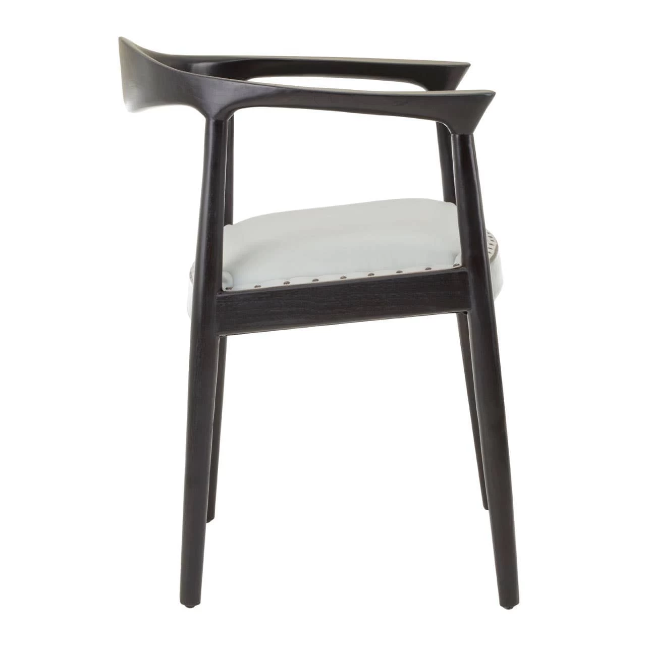 Kendari Chair With Grey Plain Cow Leather 3 Kendari Chair With Grey Plain Cow Leather - Image 3