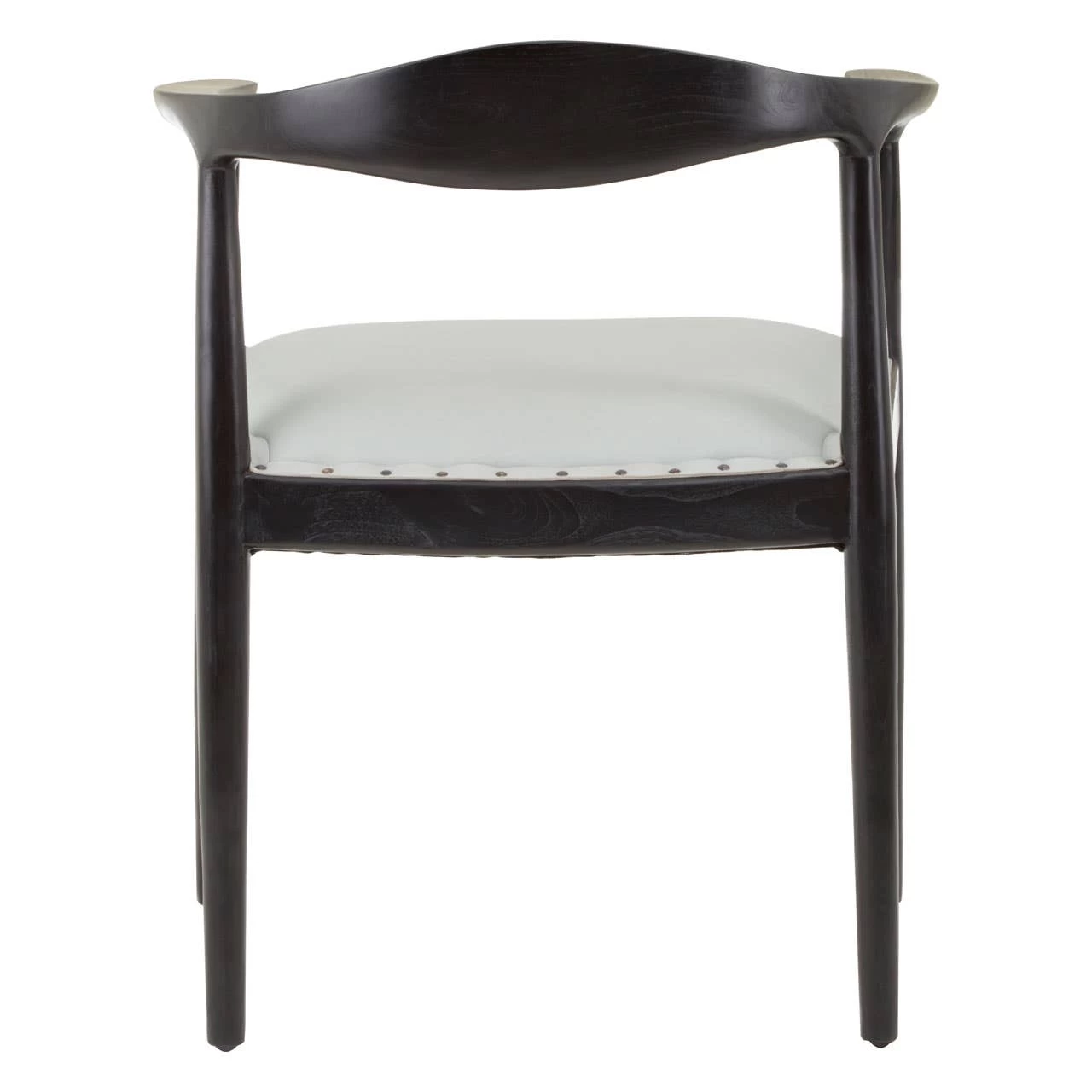 Kendari Chair With Grey Plain Cow Leather 4 Kendari Chair With Grey Plain Cow Leather - Image 4