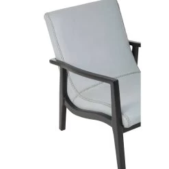 Kendari Grey Leather Curved Seat Chair -Lifestyle Haven Shop noosa co living kendari grey leather curved seat chair house of isabella uk 42937691668787
