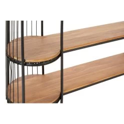 Mantis Long Black Finish Birdcage Shelf Unit -Lifestyle Haven Shop noosa co living mantis long black finish birdcage shelf unit house of isabella uk 42935620567347