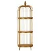 Mantis Medium Gold Finish Birdcage Shelf Unit