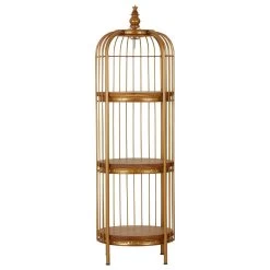 Mantis Small Gold Finish Birdcage Unit