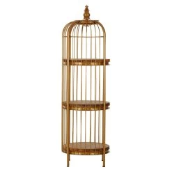 Mantis Small Gold Finish Birdcage Unit -Lifestyle Haven Shop noosa co living mantis small gold finish birdcage unit house of isabella uk 42935619289395