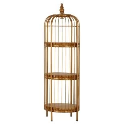 Mantis Small Gold Finish Birdcage Unit -Lifestyle Haven Shop noosa co living mantis small gold finish birdcage unit house of isabella uk 42935619322163