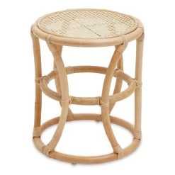 Mataram Small Natural Rattan Stool Or Table