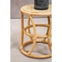 Mataram Small Natural Rattan Stool Or Table -Lifestyle Haven Shop noosa co living mataram small natural rattan stool or table house of isabella uk 42941083156787