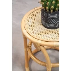 Mataram Small Natural Rattan Stool Or Table -Lifestyle Haven Shop noosa co living mataram small natural rattan stool or table house of isabella uk 42941083222323