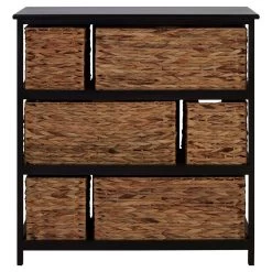 Padstow 6 Drawers Black Frame Storage Unit -Lifestyle Haven Shop noosa co living padstow 6 drawers black frame storage unit house of isabella uk 42933926527283